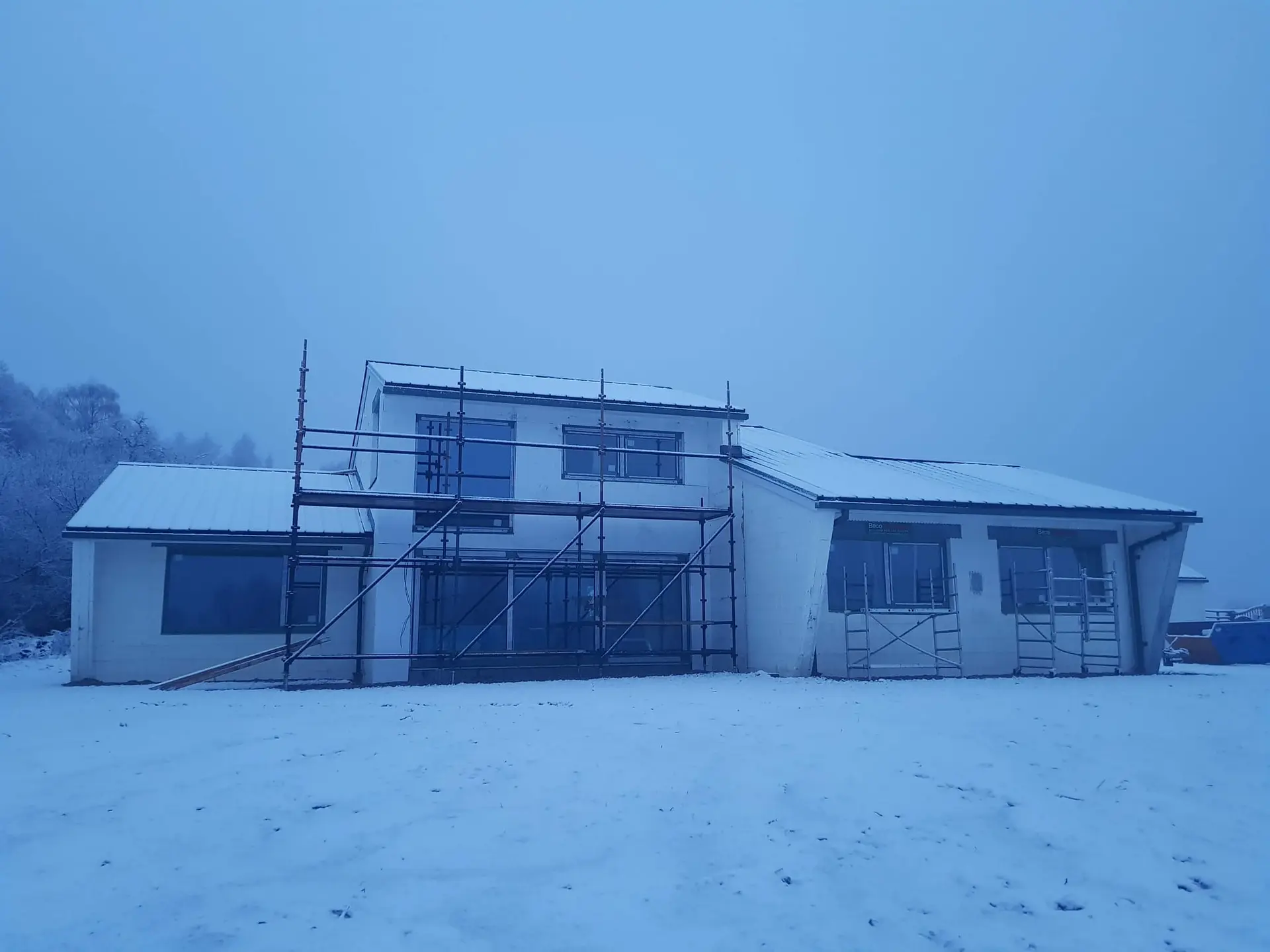 The house in the snow, January 2019